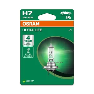 Osram UltraLife H7-polttimo 12V/55W (2 kpl yhteishinta) -37% (Kanta-asiakas)