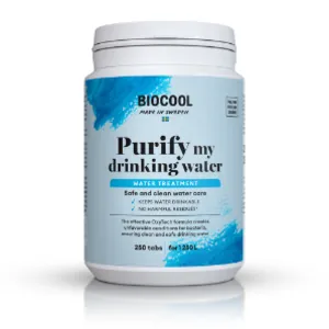 BioCool Purify My Drinking Water vedenpuhdistustabletit 250 kpl -20%