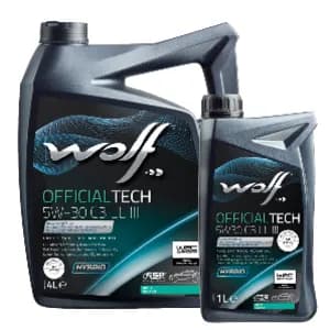 Wolf officialtech 5W-30 C3 LL III 4 l moottoriöljy -8%