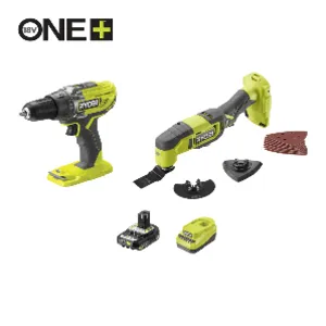 Ryobi ONE+ HP akkutyökalusarja R18CK2G-1C20G 2,0 Ah -35%