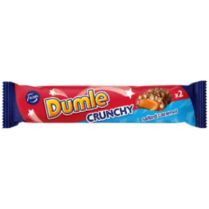 Fazer Dumle Crunchy Salted Caramel suklaapatukka 55 g (4 kpl yhteishinta)