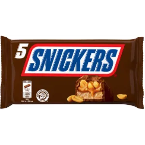 Snickers suklaapatukka monipakkaus 5 x 50 g
