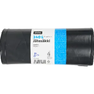 MTX jätesäkki 240 l, musta 10 kpl
