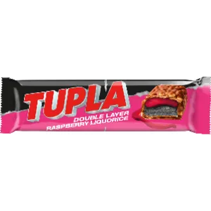 Tupla Double Layer Raspberry Liquorice suklaapatukka 48g