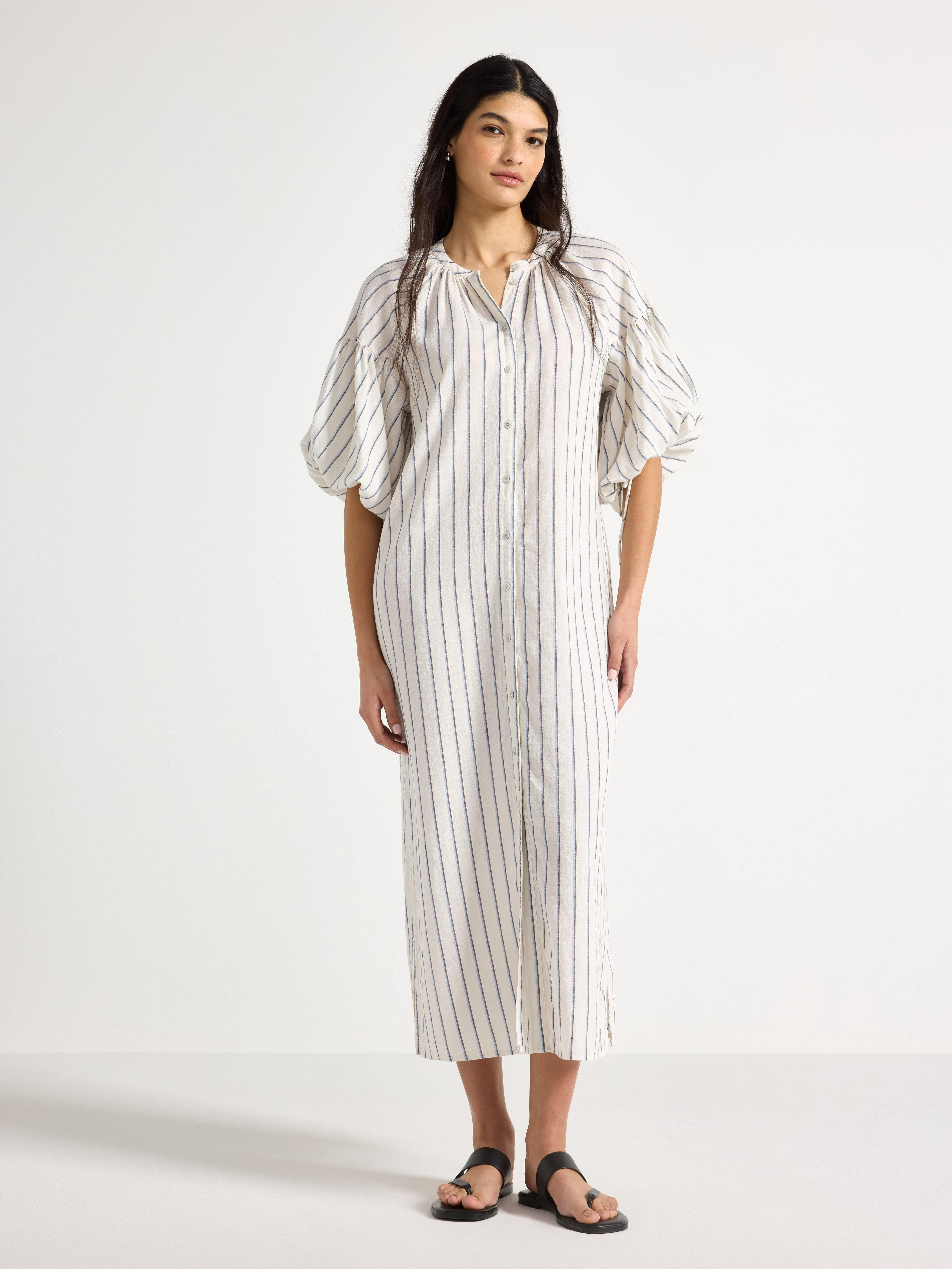 Midi mekko, pellavasekoitetta -50%