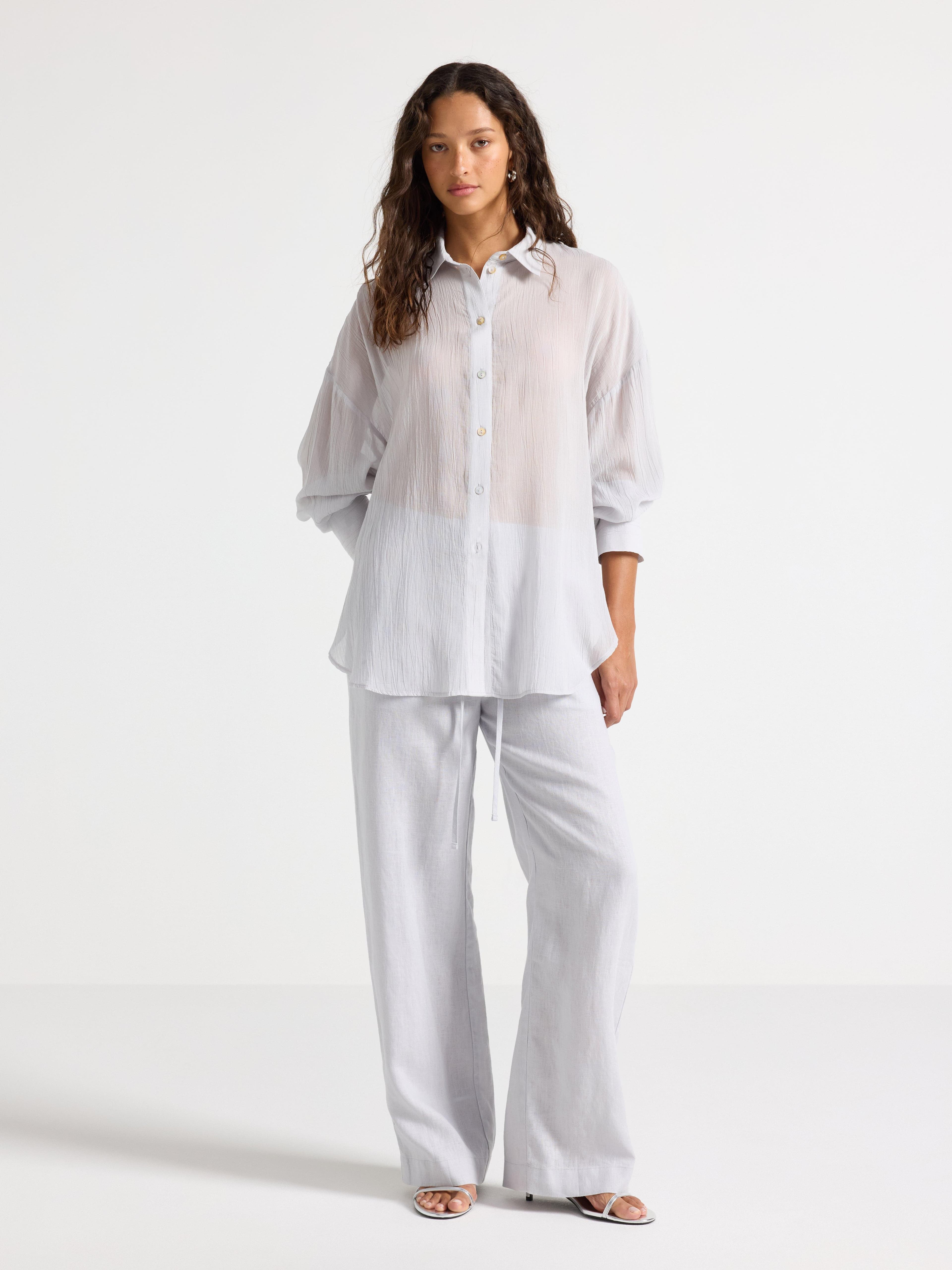 STRAIGHT Bella housut, pellavaa -50%