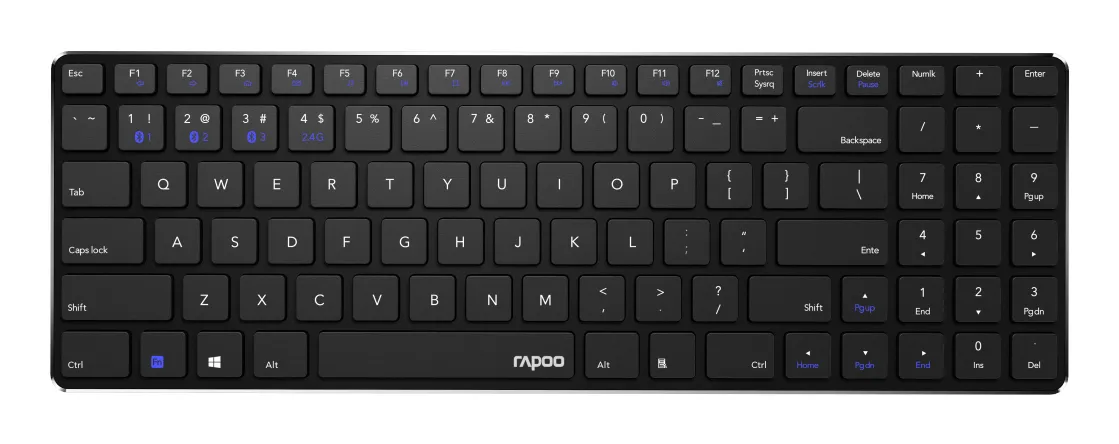 Rapoo E9100M Multi-mode -langaton näppäimistö, musta -52%