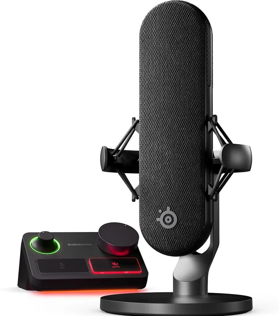 SteelSeries Alias Pro, XLR, USB, kondensaattori -mikrofoni, musta