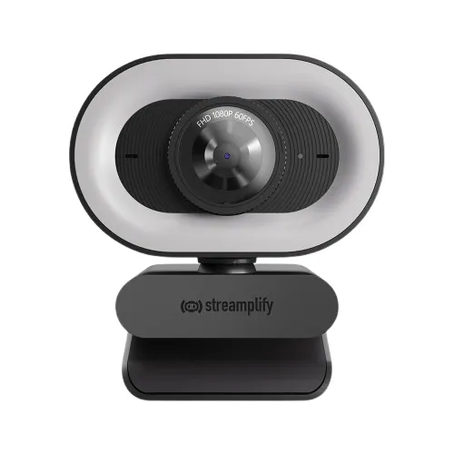 Streamplify CAM Plus Full HD 1080p, 60fps -webkamera + rengasvalo, musta