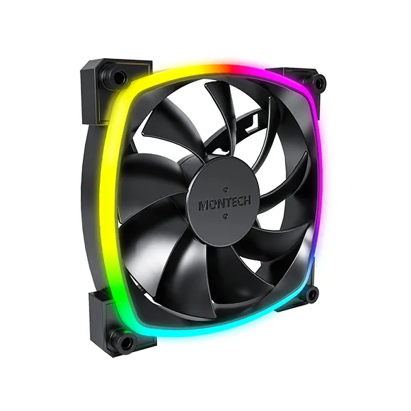 Montech AX120 PWM BK 120 mm PWM ARGB -kotelotuuletin - Musta