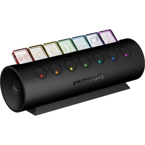 Streamplify HUB CTRL 7 -USB-hubi, musta