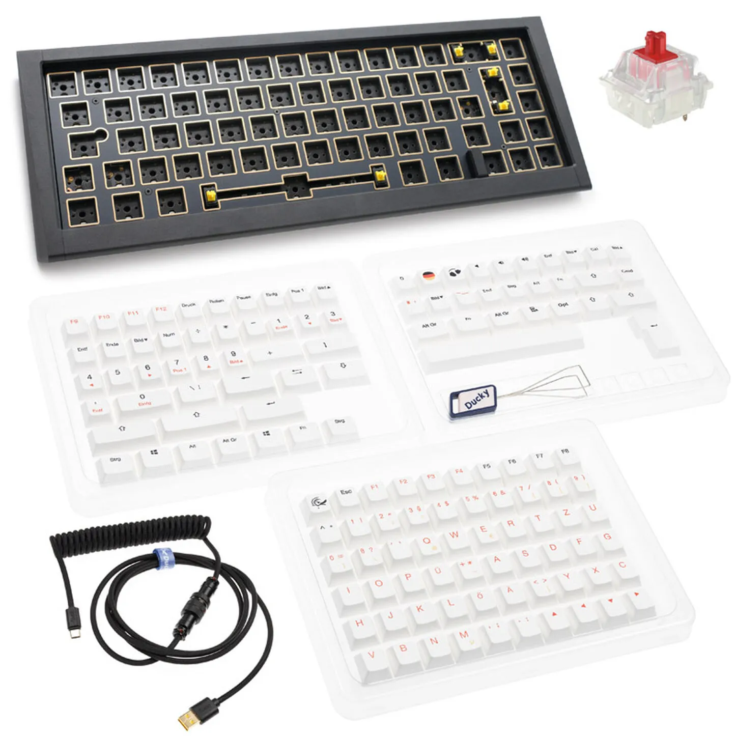Ducky Outlaw65 Barebone ISO -mekaaninen näppäimistö, musta