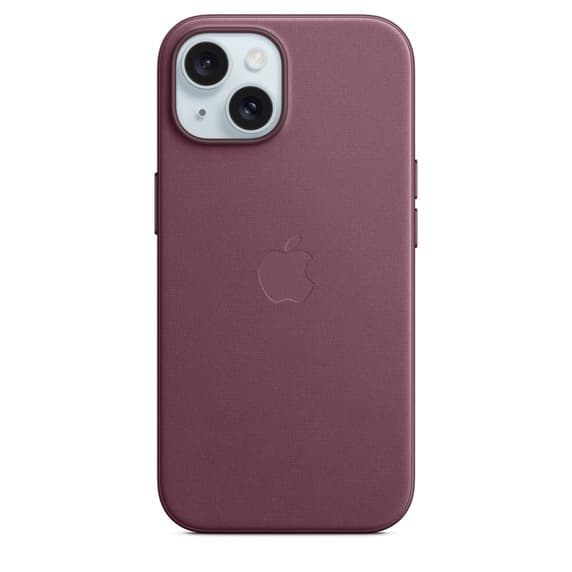 Apple iPhone 15, MagSafe -FineWoven-kuori, Mulperinpunainen -49%