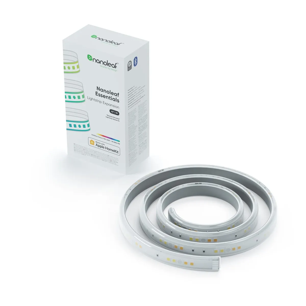 Nanoleaf Essentials Lightstrip Expansion -valonauhan jatkokaapeli, RGB, 1m -60%