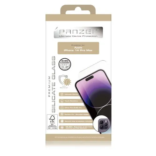 Panzer Full-Fit Glass, iPhone 14 Pro Max -panssarilasi -80%