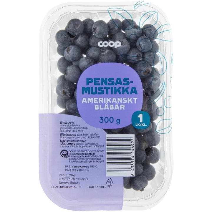 Pensasmustikat, Espanja/Portugali/Marokko