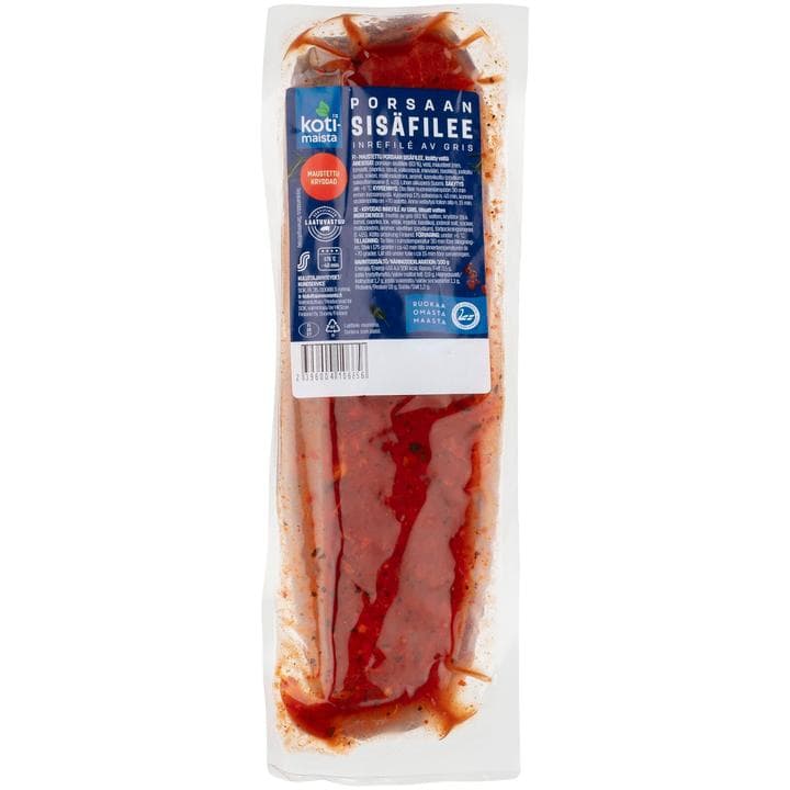 Kotimaista porsaan sisäfilee maustettu n. 600 g