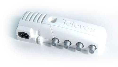 Televes T552220 pientalovahvistin, LTE700 Ready, 1 sisääntulo ja 3 ulostuloa