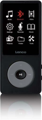 Lenco Xemio-860BK MP3/MP4-soitin, musta -63% (Hyväkuntoinen)