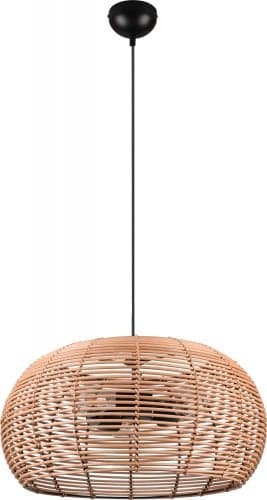 Trio Inga -riippuvalaisin 50 cm, E27, rottinki -59% (Hyväkuntoinen)