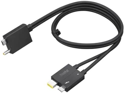 Lenovo ThinkPad Thunderbolt 4 WorkStation Dock Split Cable Y-kaapeli, 0,7 m -72% (Hyväkuntoinen)