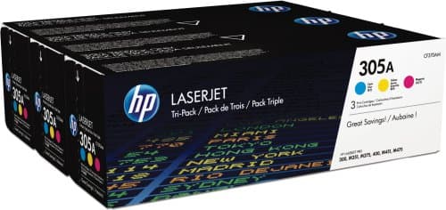 HP 305A Tri-Pack -laservärikasettipakkaus, 3 väriä -51% (Uudenveroinen)
