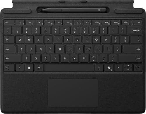 Microsoft Surface Pro -näppäimistö ja Slim Pen, musta -67% (Hyväkuntoinen)