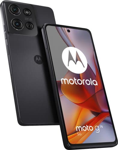 Motorola G75 5G -puhelin, 256/8 Gt, musta -50% (Hyväkuntoinen)
