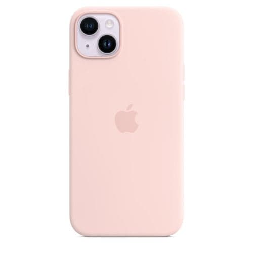 Apple iPhone 14 Plus silikonikuori MagSafella, kalkkiroosa