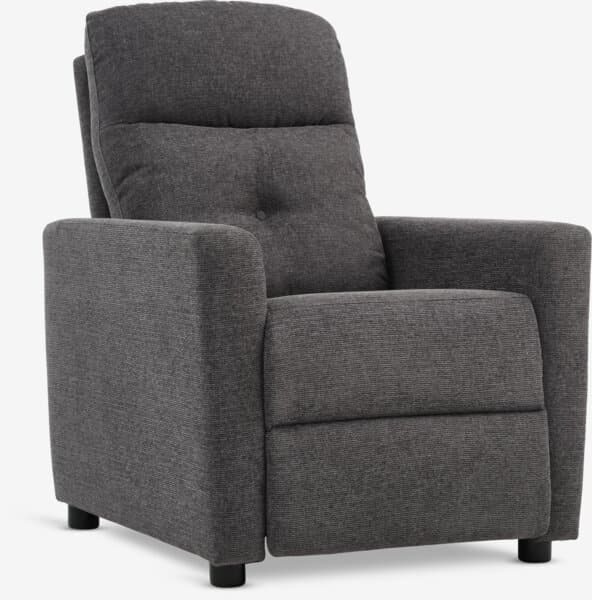 Nojatuoli VEJLBY tummanharmaa kangas