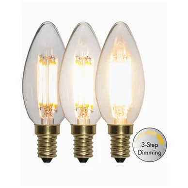Star Trading Kynttilälamppu 3-asteinen himmennys E14 LED 4 W 2100K 354-83 Vastaa: N/A -15%