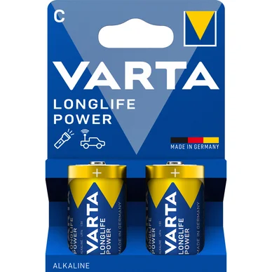 Varta Pitkäikäinen Power C -akku - 2 kpl 4914614422 Vastaa: N/A