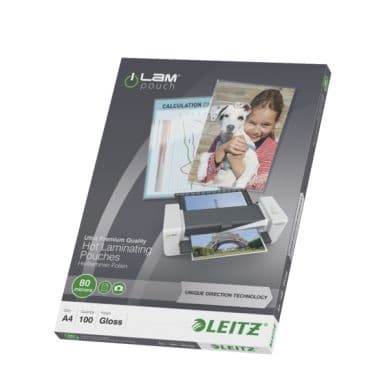 Leitz Laminointitasku A4 UDT 80 mic. 100/ltk 74780000 Vastaa: N/A