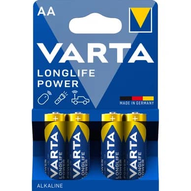 Varta Pitkäikäinen akku - AA, 4 kpl 4906121414 Vastaa: N/A