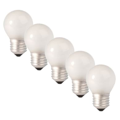 OSRAM 5-pakkaus E27 Hehkulamppu Pallonmuotoinen Opaali 25W 2700K 4008321411686-5 Vastaa: N/A