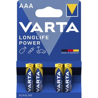 Varta Pitkäikäinen akku - AAA, 4 kpl 4903121414 Vastaa: N/A