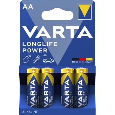 Varta Pitkäikäinen akku - AA, 4 kpl 4906121414 Vastaa: N/A
