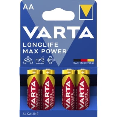 Varta Pitkäikäinen maksimitehoparisto - AA, 4 kpl 4706101404 Vastaa: N/A