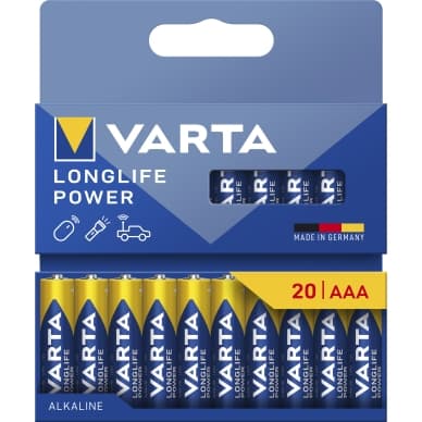 Varta Pitkäikäinen akku - AAA 20 kpl 4903121720 Vastaa: N/A