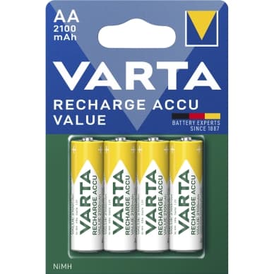Varta Ladattava akkuarvo AA 2100mAh 4 kpl 56616101404 Vastaa: N/A