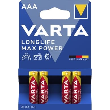 Varta Pitkäikäinen maksimitehoakku - AAA, 4 kpl 4703101404 Vastaa: N/A