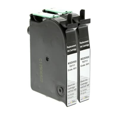inkClub Mustepatruuna musta, 2-pakkaus KED060-2 Vastaa: T0711