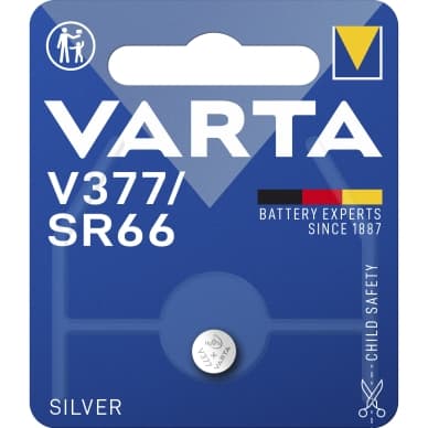 Varta V377/SR66 hopeinen nappiparisto - 1 kpl 377101401 Vastaa: N/A