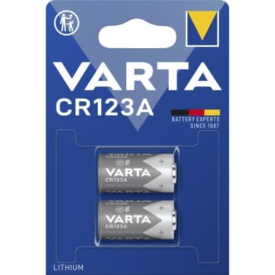 Varta Ammattimainen litium CR123A paristo - 2 kpl 6205301402 Vastaa: N/A