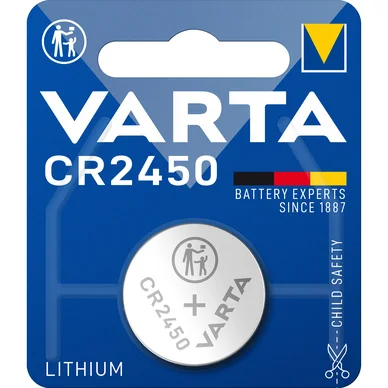 Varta CR2450 litiumnappiparisto - 1 kpl 6450101401 Vastaa: N/A