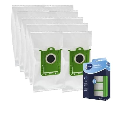 Premium Pölypussit,10kpl. + HEPA-suodatin, moottorisuodattimen DU12190-2-FIL Vastaa: N/A -26%