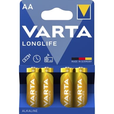 Varta Pitkäikäinen paristo - AA 4 kpl 4106101414 Vastaa: N/A