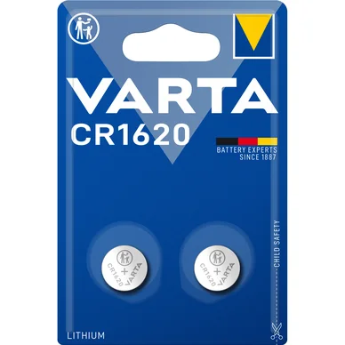 Varta CR1620 litiumnappiparisto - 2 kpl 6620101402 Vastaa: N/A