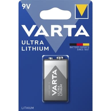 Varta Ammattimainen litiumakku - 9V, 1 kpl 6122301401 Vastaa: N/A