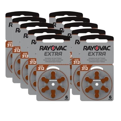 RAYOVAC Rayovac Extra Advanced ACT 312 brun 10-pack 4563-1-10 Vastaa: N/A